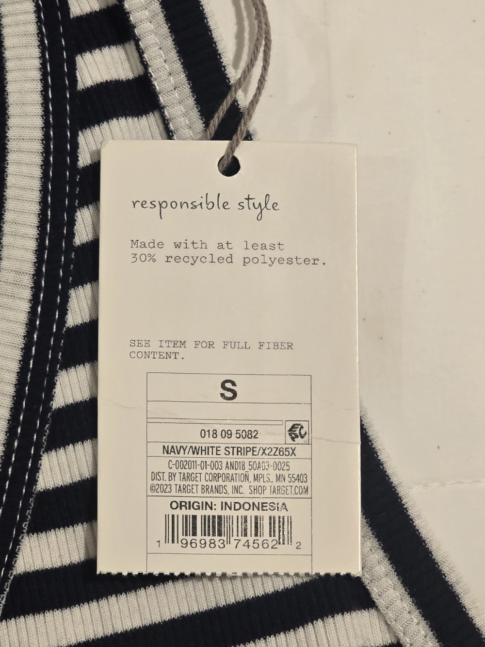 Black and White Striped Bodycon Maxi Dress with side rushing - Picture 6 of 7